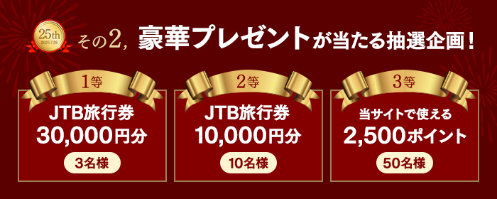 その2:豪華プレゼントが当たる抽選企画!