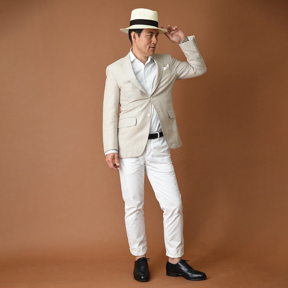 パナマハットと春夏ファッションのコーディネート例 選び方のポイント2「帽子と服装をトータルで考える」