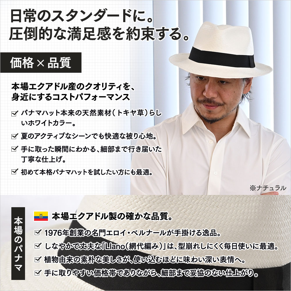 Teardrop Panama Hat（ティアドロップ パナマハット）　詳細