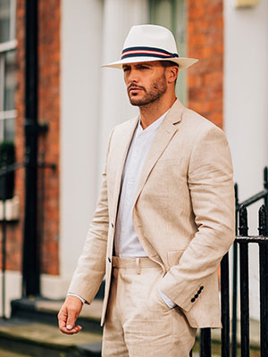 パナマハット着用イメージ