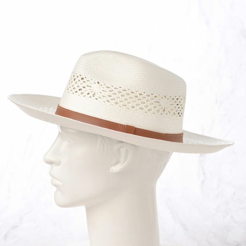 hemp 麻ハット　#アイヌ紋様 Ecua-Andino パナマハット ジャポニズム 紅 限定生産品 正絹