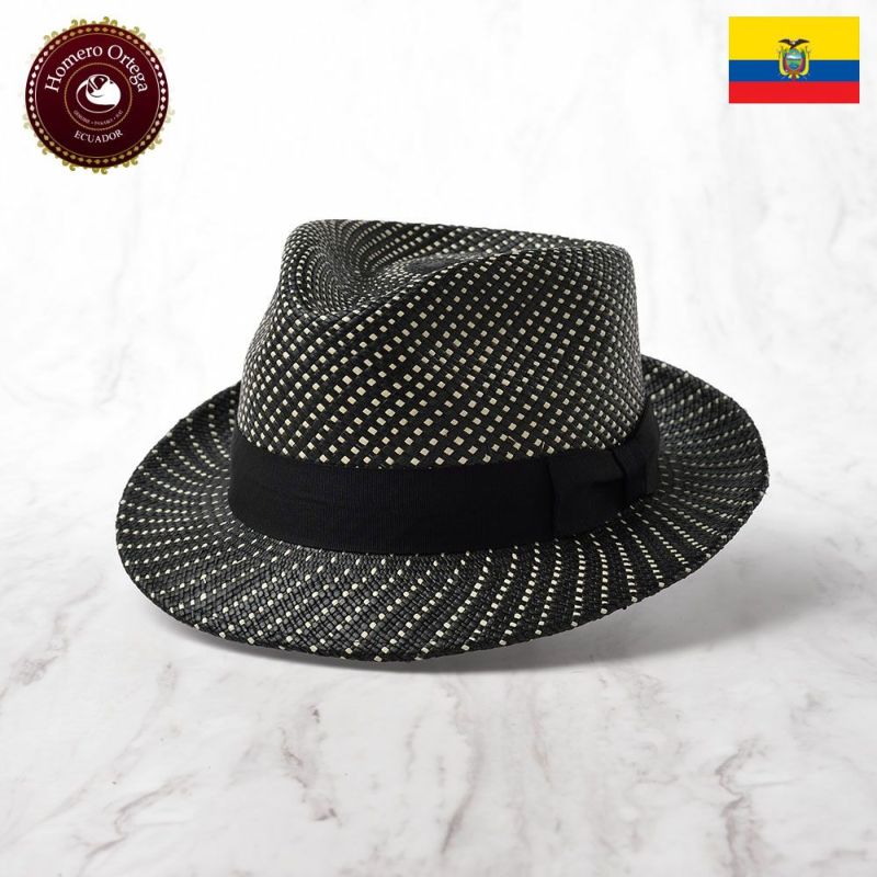 帽子 パナマハット パナマ帽 Homero Ortega（オメロ オルテガ） ESTRELLA（エストレヤ）ブラック