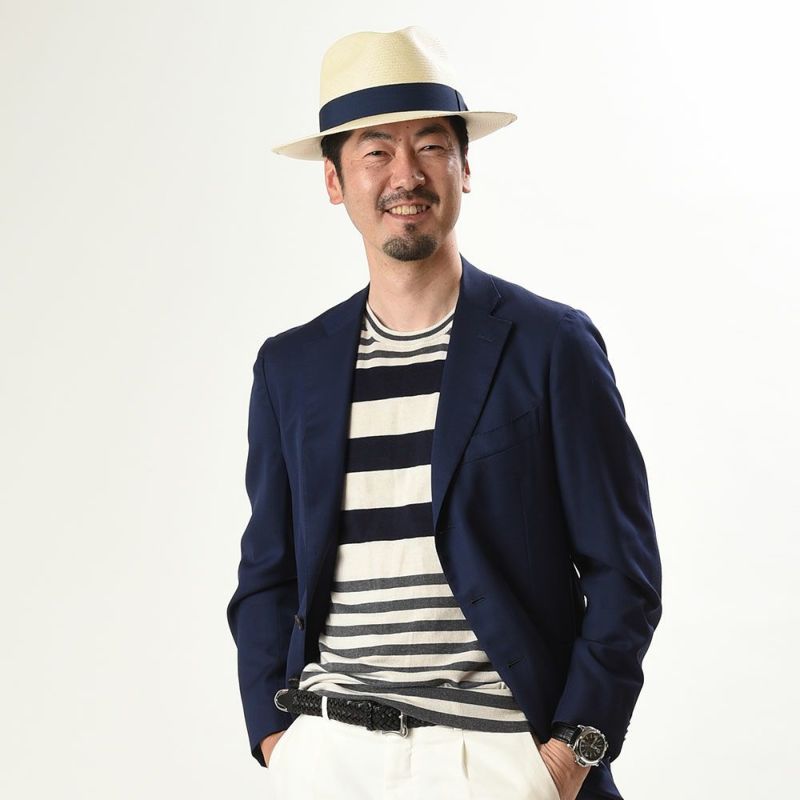 オメロ オルテガのパナマハット ROCK（ロック）ナチュラルのモデル写真