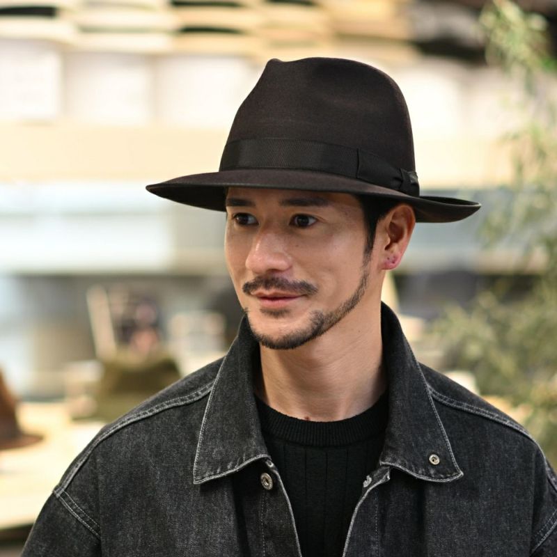 トナックのフェルトハット NOBLE（ノーブル）ダークブラウン