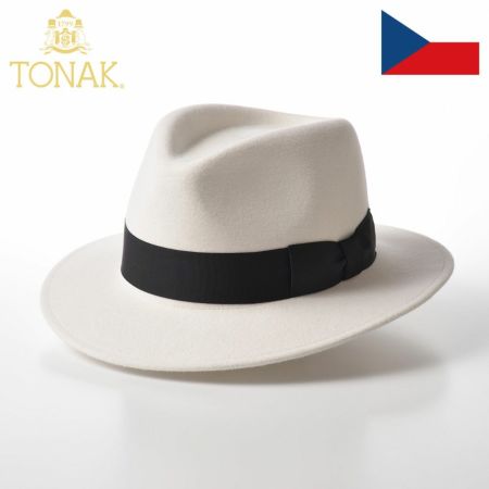 トナックのフェルトハット FEDORA BLANC（フェドラ ブラン）ホワイト