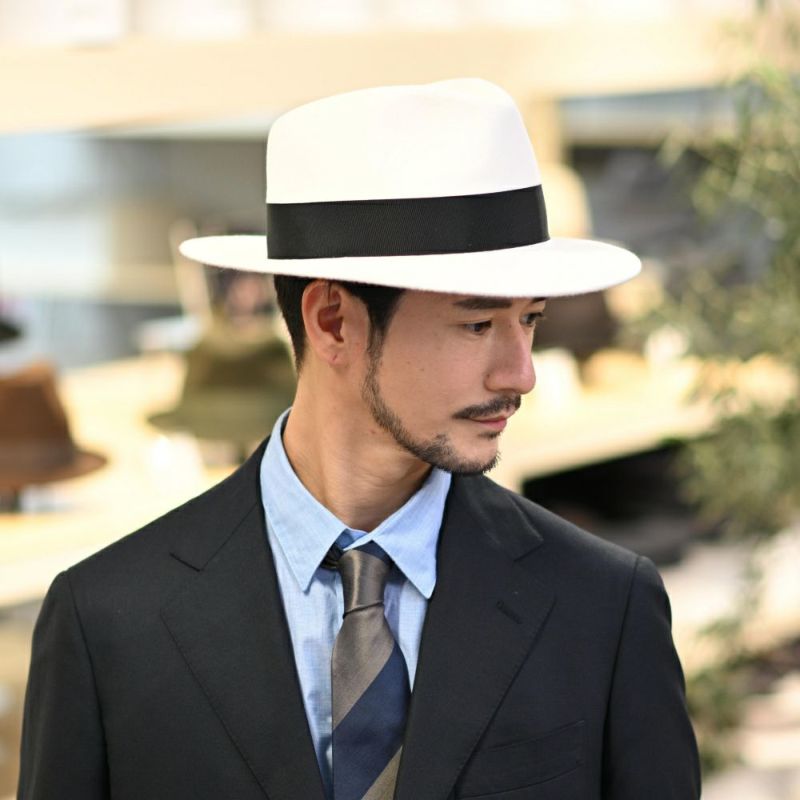 トナックのフェルトハット FEDORA BLANC（フェドラ ブラン）ホワイト