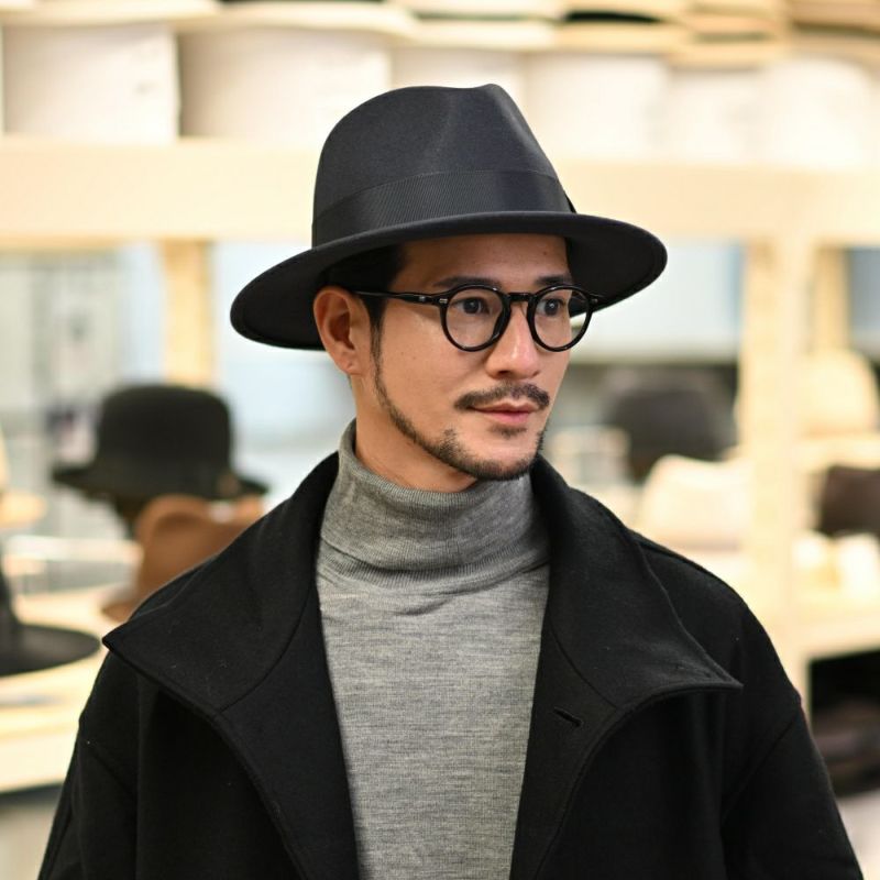 トナックのフェルトハット FEDORA LAC（フェドラ ラック）グレー