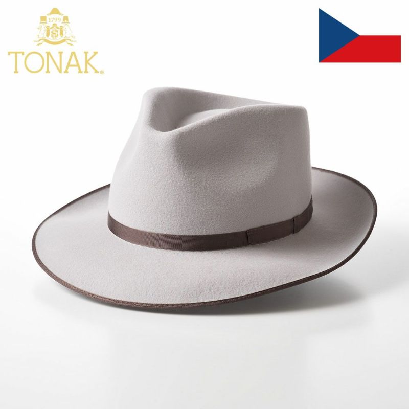帽子 フェルトハット TONAK（トナック） VIOLA（ヴィオラ）ライトグレー