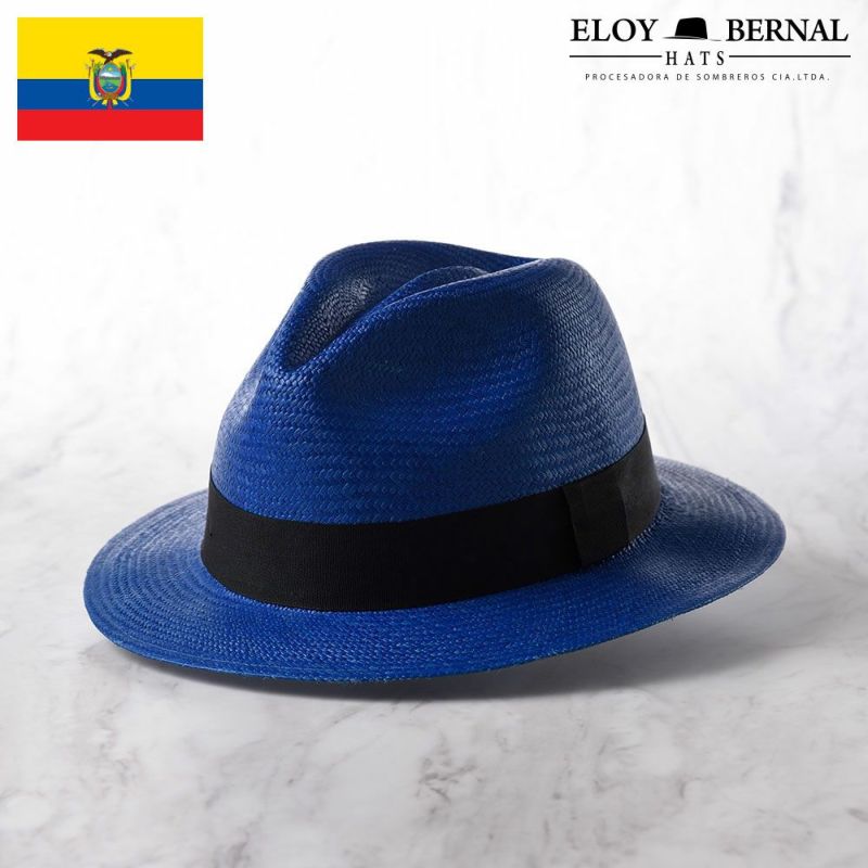帽子 パナマハット ELOY BERNAL（エロイベルナール） PAPRIKA（パプリカ）ブルー