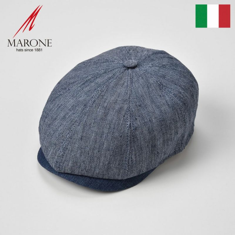 帽子 キャスケット MARONE（マローネ） Adagio（アダージョ）ブルー