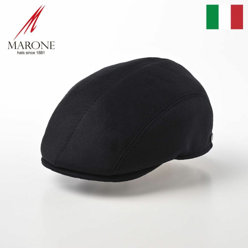 帽子 ハンチング MARONE（マローネ） Urano Cashmere（ウラーノ カシミヤ）B202D ネイビー