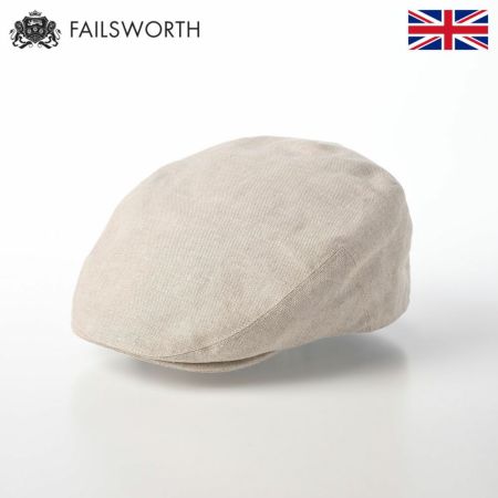 フェイルスワースのハンチング Irish Linen Cap（アイリッシュリネン キャップ）ナチュラル