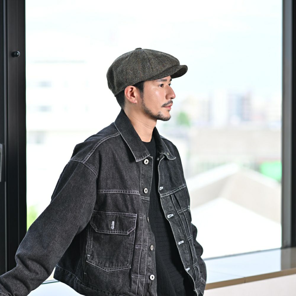 英国 Failsworth ハリスツイード キャロウェイ 手袋＆キャスケット帽子 フェイルスワース キャスケット Harris Tweed Carloway（ハリス