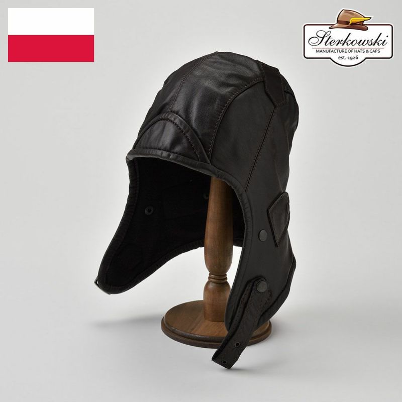 帽子 飛行帽 Sterkowski（ステルコフスキー） Narvi（ナルヴィ）ブラウン