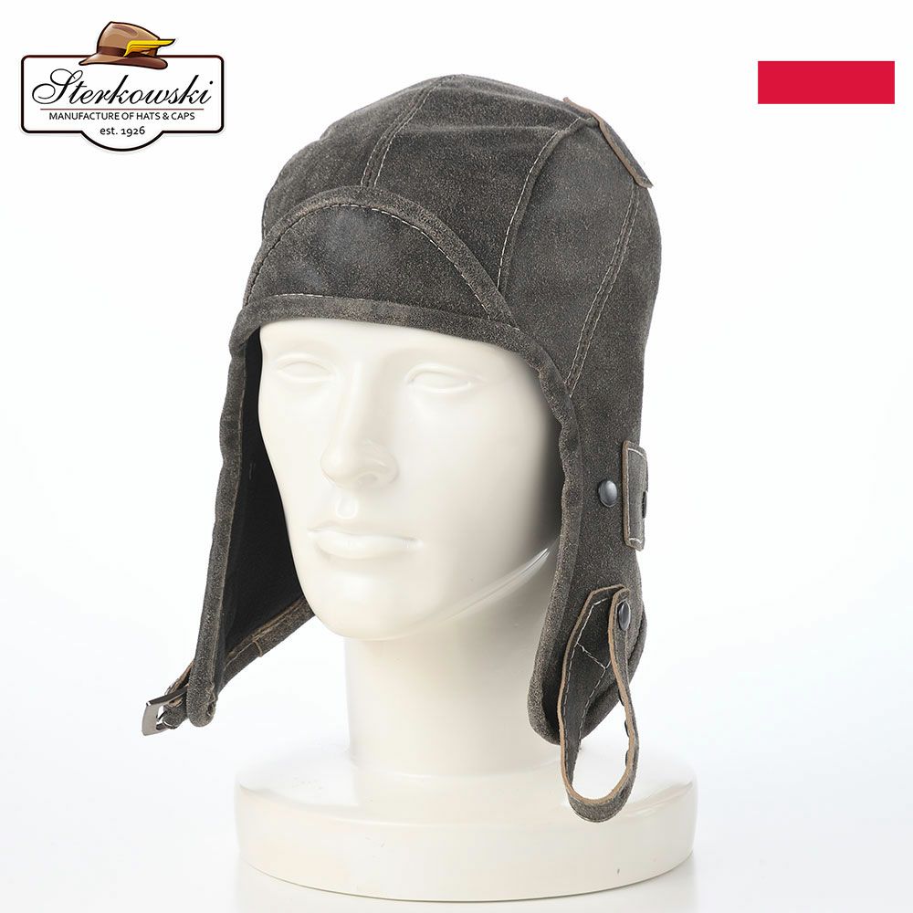 ステルコフスキーの飛行帽 Narvi（ナルヴィ）グレー