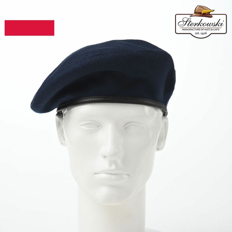 帽子 ベレー帽 Sterkowski（ステルコフスキー） Sosabowski（ソサボフスキー）ブルー
