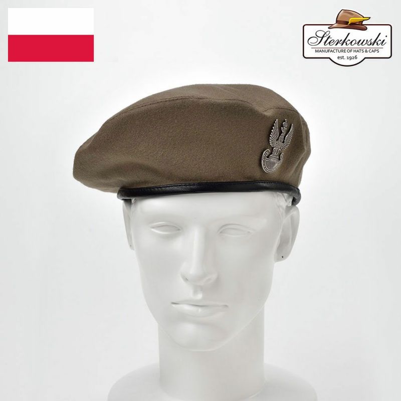 帽子 ベレー帽 Sterkowski（ステルコフスキー） Sosabowski Replica（ソサボフスキー レプリカ）カーキ