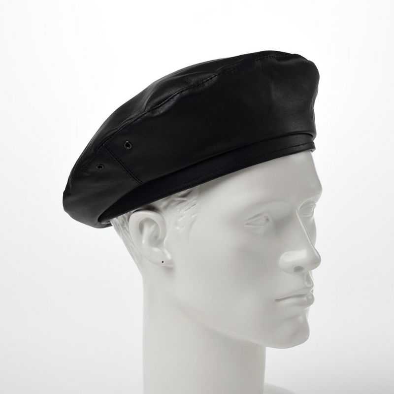 ステルコフスキーのベレー帽 Rebel Leather Beret（リベルレザー ベレー）ブラック