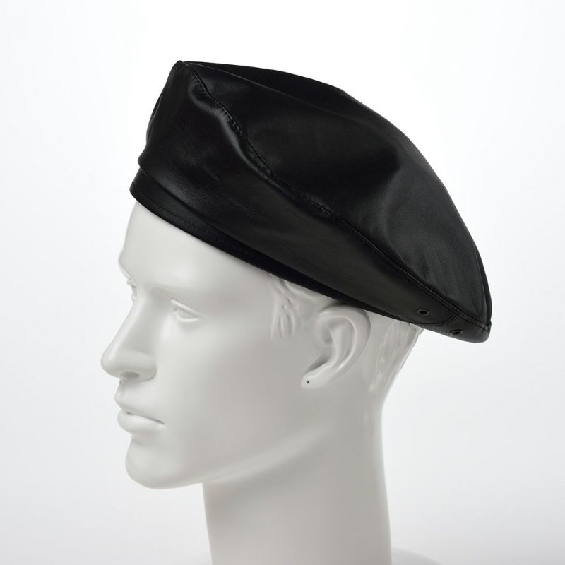 ステルコフスキーのベレー帽 Rebel Leather Beret（リベルレザー ベレー）ブラック