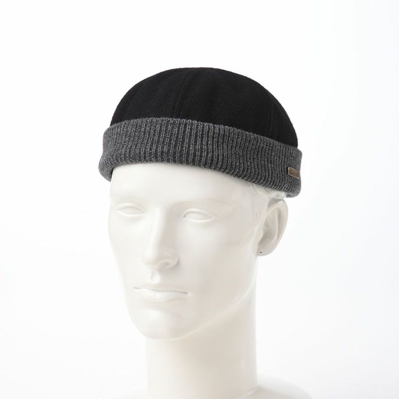 ステルコフスキーのロールキャップ Wool beanie cap（ウールビーニーキャップ）ブラック