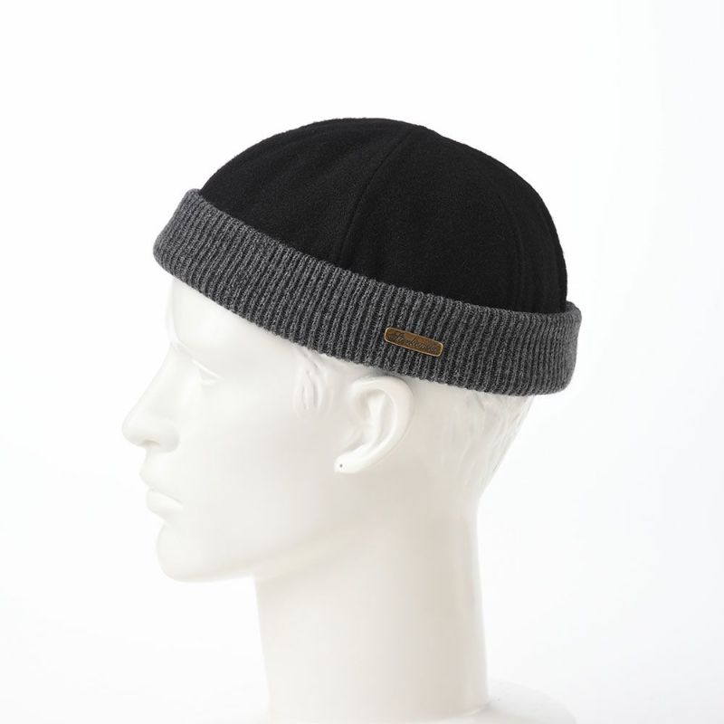 ステルコフスキーのロールキャップ Wool beanie cap（ウールビーニーキャップ）ブラック