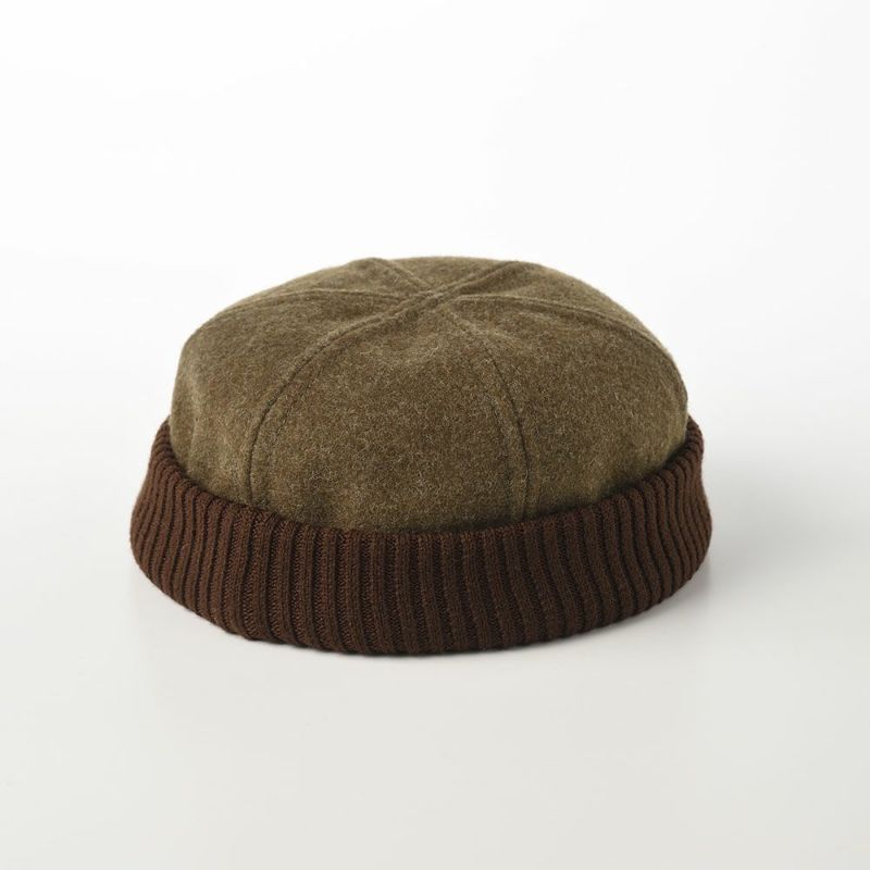 ステルコフスキーのロールキャップ Wool beanie cap（ウールビーニーキャップ）カーキ