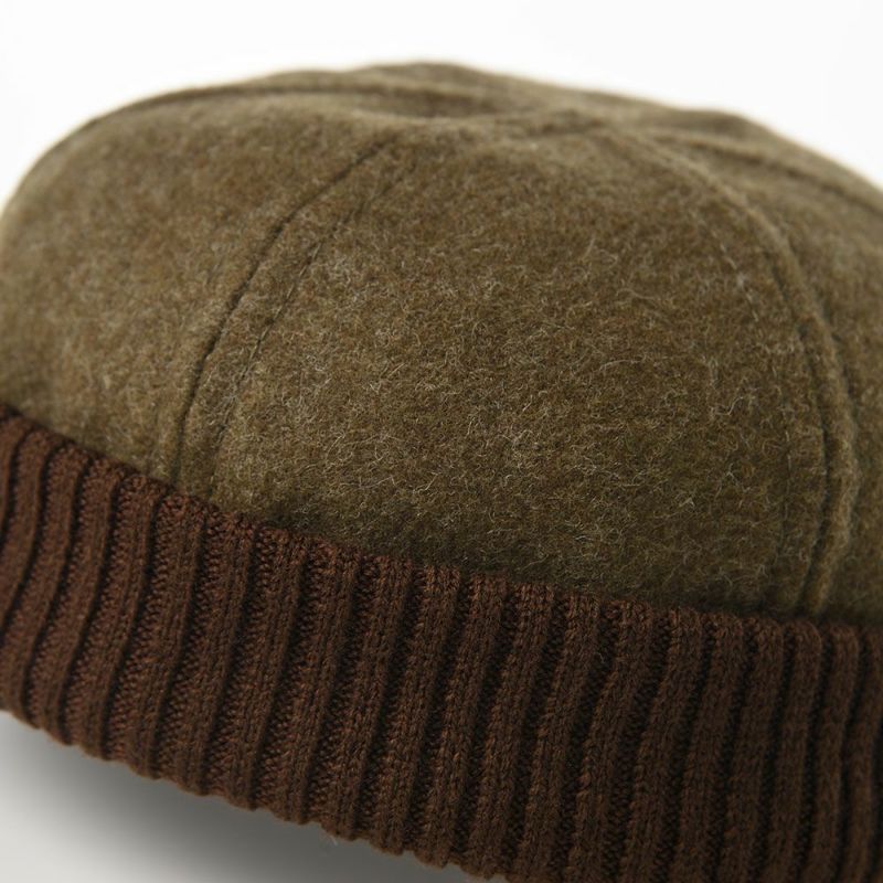 ステルコフスキーのロールキャップ Wool beanie cap（ウールビーニーキャップ）カーキ