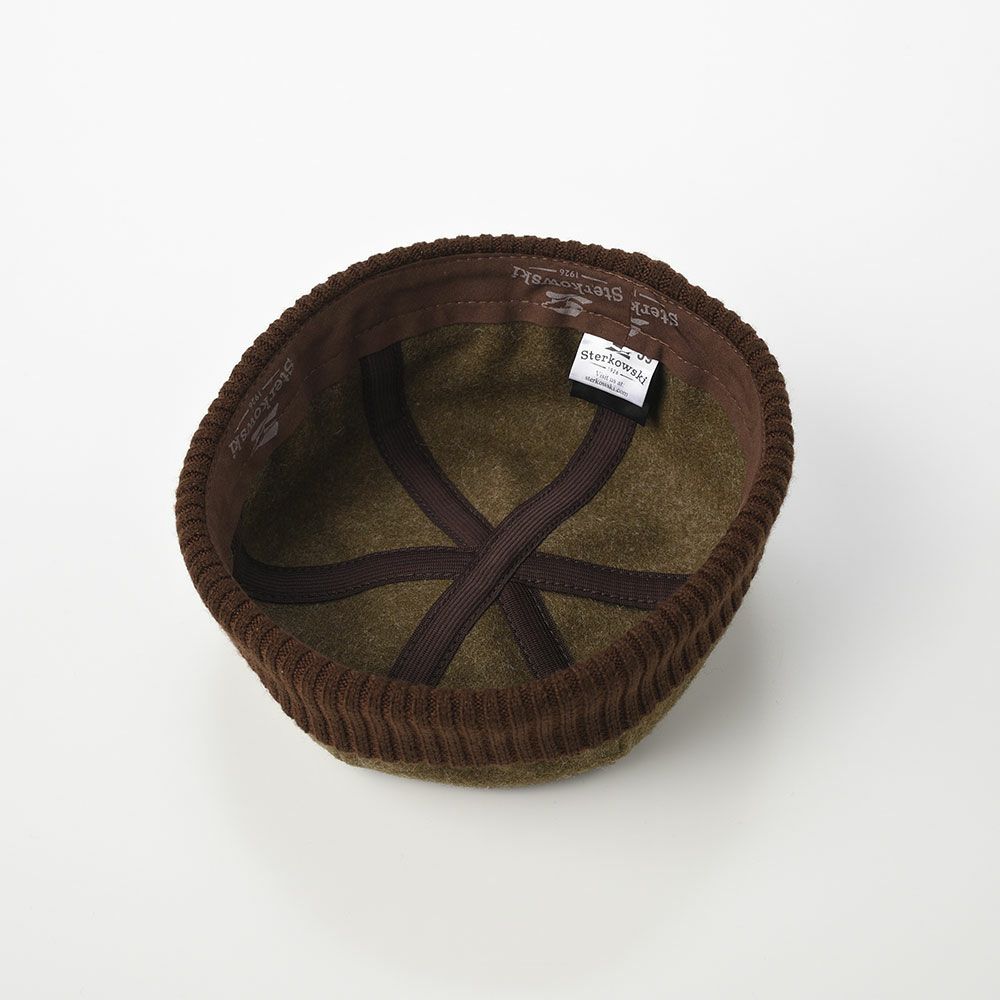 ステルコフスキーのロールキャップ Wool beanie cap（ウールビーニーキャップ）カーキ