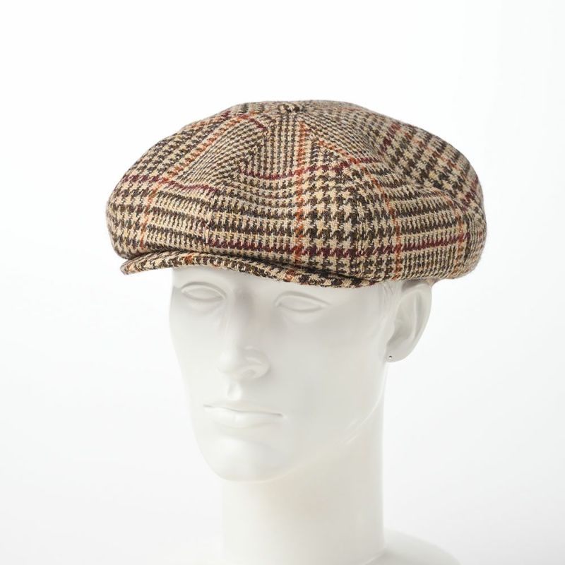 ステルコフスキーのキャスケット Peaky Blinders Harris Tweed（ピーキーブラインダーズ ハリスツイード）ベージュチェック