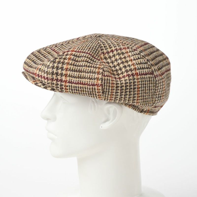 ステルコフスキーのキャスケット Peaky Blinders Harris Tweed（ピーキーブラインダーズ ハリスツイード）ベージュチェック