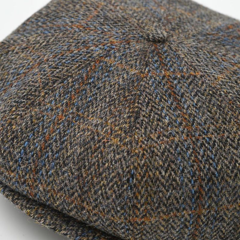 ステルコフスキーのキャスケット Peaky Blinders Harris Tweed（ピーキーブラインダーズ ハリスツイード）ブラウンチェック