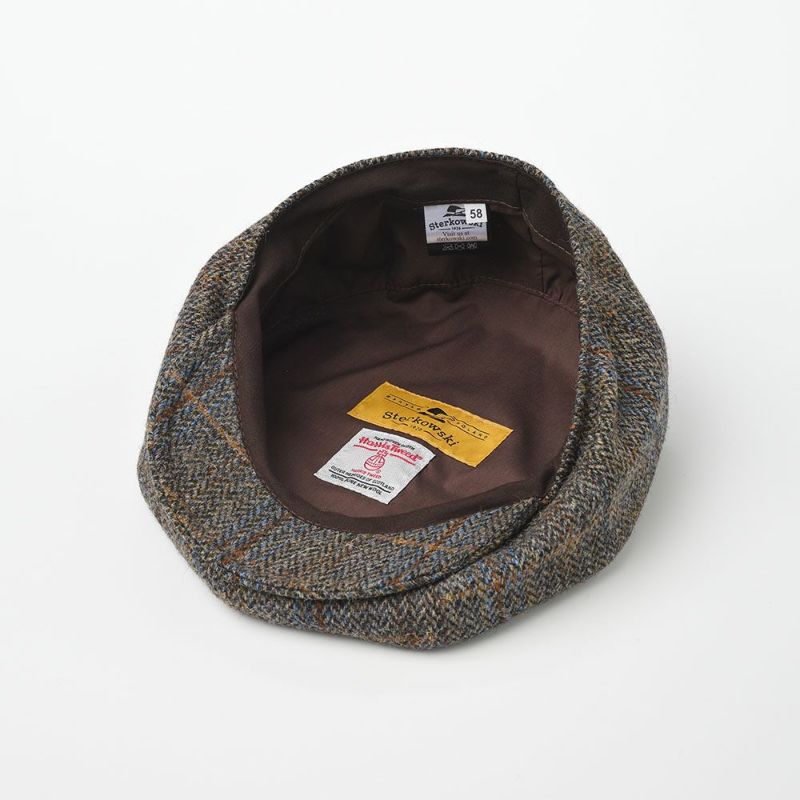 ステルコフスキーのキャスケット Peaky Blinders Harris Tweed（ピーキーブラインダーズ ハリスツイード）ブラウンチェック