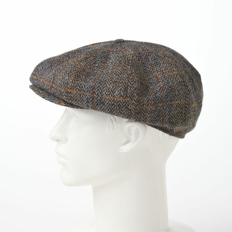 ステルコフスキーのキャスケット Peaky Blinders Harris Tweed（ピーキーブラインダーズ ハリスツイード）ブラウンチェック