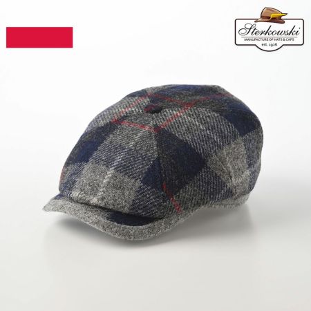 ステルコフスキーのキャスケット Rambler Harris Tweed（ランブラー ハリスツイード）ブルーグレー