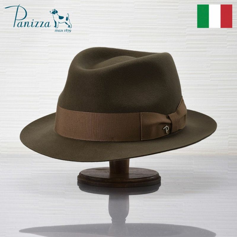 帽子 フェルトハット Panizza（パニッツァ） LECCO CASENTINO（レッコ カセンティーノ）ライトブラウン
