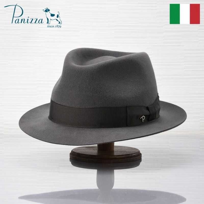 帽子 フェルトハット Panizza（パニッツァ） LECCO CASENTINO（レッコ カセンティーノ）グレー