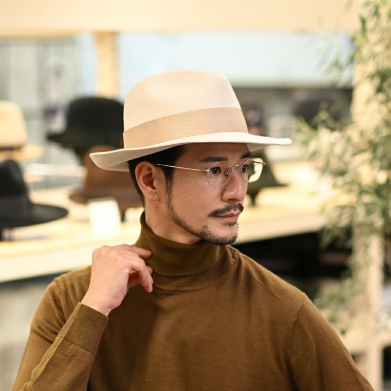 ビガリ フェルトハット ALFREDO(アルフレード)クリーム | 帽子通販 ビガリ フェルトハット ALFREDO(アルフレード)クリーム | 帽子通販