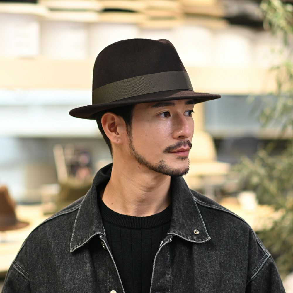 ビガリのフェルトハット AVANTE（アバンテ）ダークブラウン