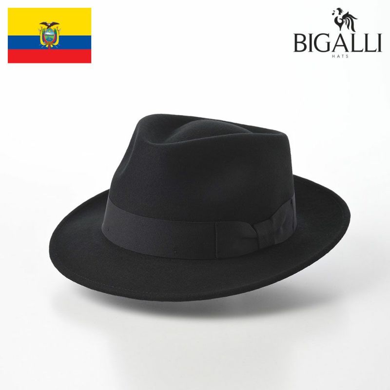 帽子 フェルトハット BIGALLI（ビガリ） PLOMO（プロモ）ブラック
