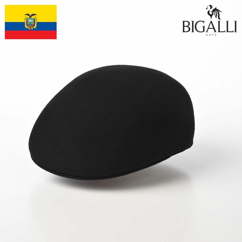 帽子 ハンチング BIGALLI（ビガリ） PLANETA（プラネタ）ブラック