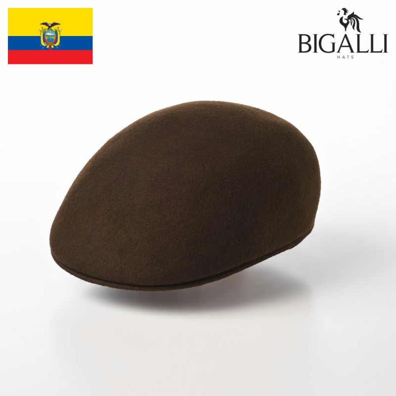 帽子 ハンチング BIGALLI（ビガリ） PLANETA（プラネタ）チョコレート