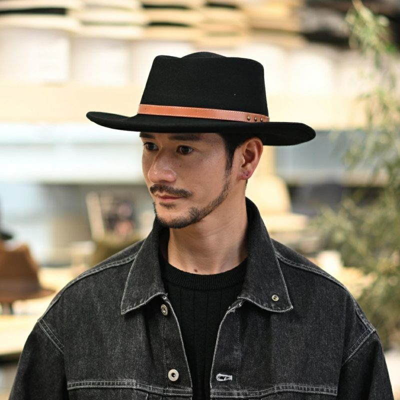 ビガリ ポークパイハット GAMBLER WOOL（ガンブレール ウール