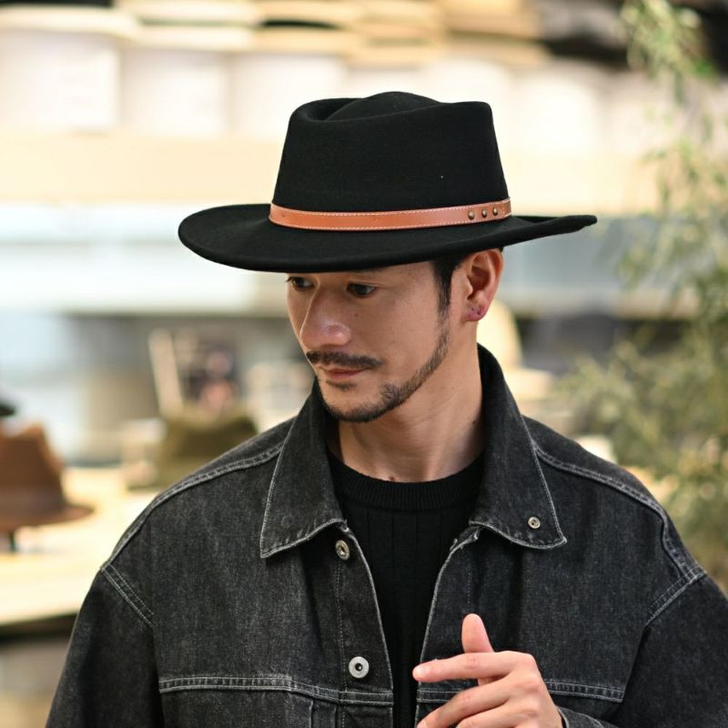 ビガリ ポークパイハット GAMBLER WOOL（ガンブレール ウール