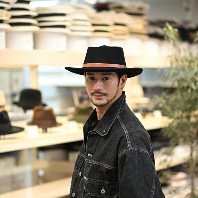 ビガリ ポークパイハット GAMBLER WOOL（ガンブレール ウール