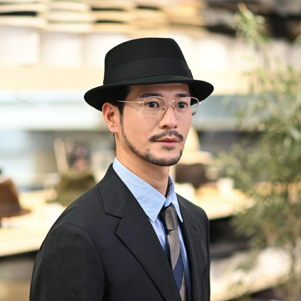 ビガリのフェルトハット DIAMOND STINGY（ダイヤモンド スティンギー）ブラック