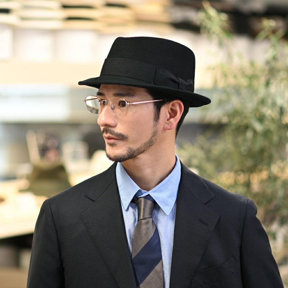 ビガリのフェルトハット DIAMOND STINGY（ダイヤモンド スティンギー）ブラック