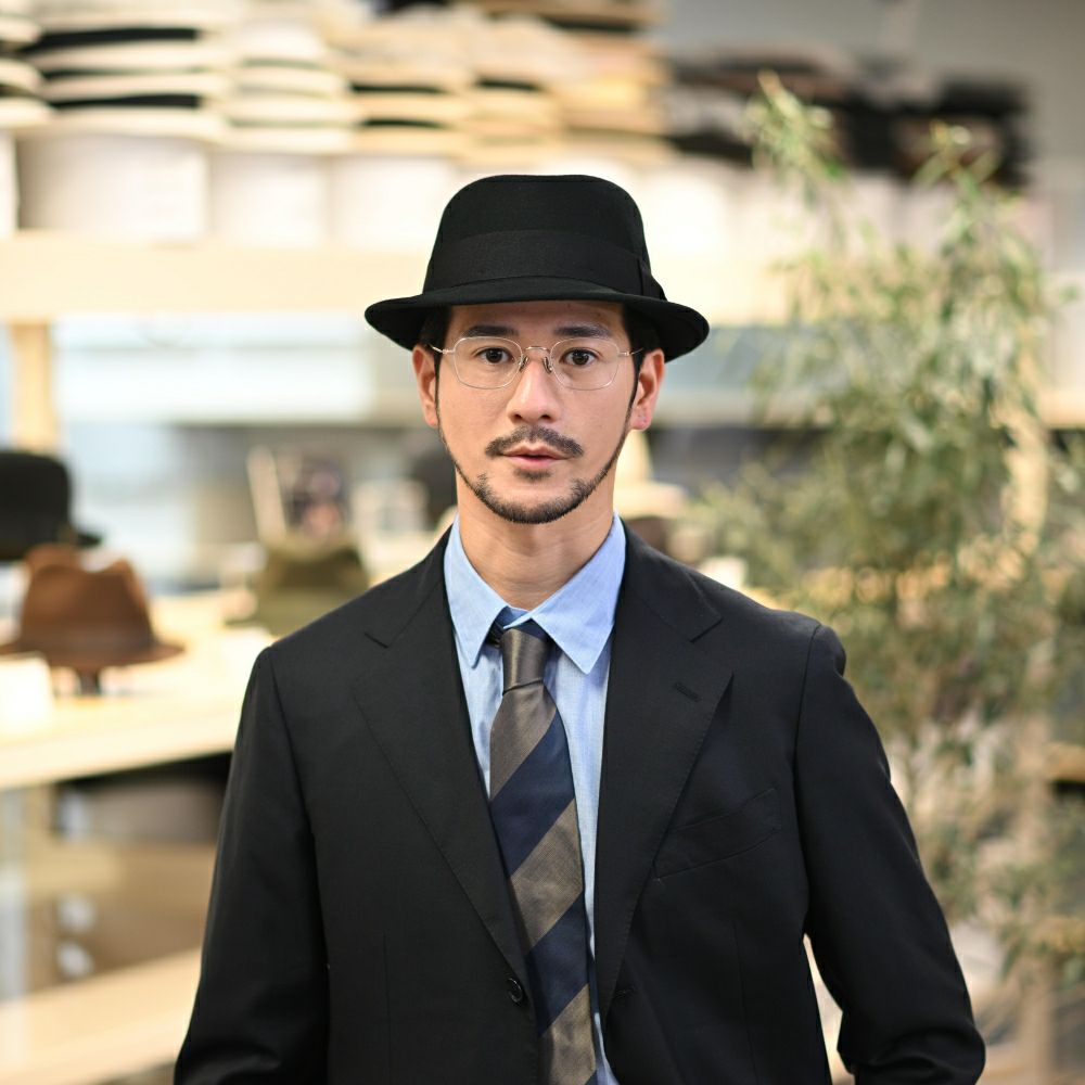 ビガリのフェルトハット DIAMOND STINGY（ダイヤモンド スティンギー）ブラック