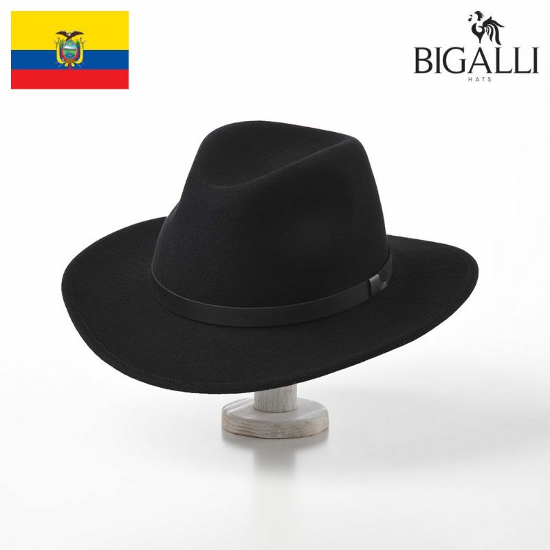 帽子 フェルトハット BIGALLI（ビガリ） SALVADOR（サルバドール）ブラック