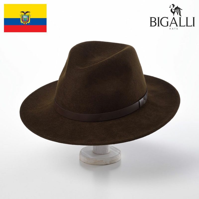 帽子 フェルトハット BIGALLI（ビガリ） SALVADOR（サルバドール）チョコレート