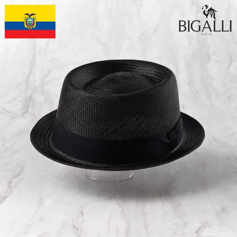 帽子 パナマハット パナマ帽 BIGALLI（ビガリ） REDONDO（レドンド）ブラック